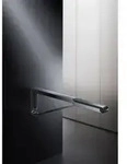 Keuco Axess WC-St&uuml;tzklappgriff 35003170737 Aluminium silber-eloxiert/schwarz, 700 mm
