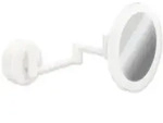 Hewi LED-Kosmetikspiegel 950.01.26002 d= 200mm, 5-fach, beleuchtet, matt wei&szlig;