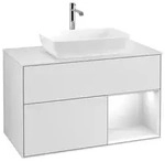 Villeroy und Boch Finion Waschtischunterschrank G781GFMT 100cm, Abdeckplatte...