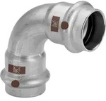 Viega Temponox Bogen 809676 35 mm, 90Grad, Stahl, nicht rostend, SC-Contur