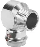 Viega Temponox Winkel 811037 18 mm x R 1/2, 90Grad, Stahl, nicht rostend,...