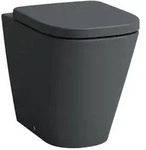 Laufen Meda Stand-WC H8231117580001 36x54cm, sp&uuml;lrandlos, graphit matt