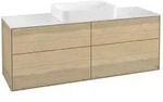 Villeroy und Boch Finion Waschtischunterschrank G73100PC 160x60,3x50,1cm, Glass...