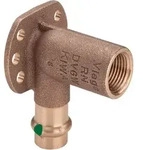 Viega Sanpress Wandscheibe 116552 15 mm x Rp 1/2 x 45 mm, Rotguss oder