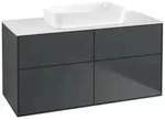 Villeroy und Boch Finion Waschtischunterschrank G67100HG 120x60,3x50,1cm, Glass...