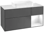 Villeroy und Boch Finion Waschtischunterschrank G711GFGK 120x60,3x50,1cm, Regal