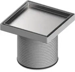 TECEdrainpoint S Rostrahmen 3660011 142x142mm, Edelstahl, Design plate