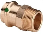 Viega Sanpress &Uuml;bergangsst&uuml;ck 314651 35 mm x R 1 1/2, Rotguss oder...
