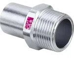 Viega Prestabo Einsteckst&uuml;ck 642044 15 mm x R 1/2, Stahl unlegiert, SC-Contur,