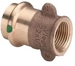 Viega Sanpress &Uuml;bergangsst&uuml;ck 287016 15 mm x Rp 1/2, Rotguss oder...