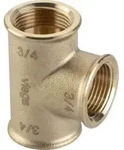 Viega T-St&uuml;ck 264420 Rp 1 x Rp 3/4 x Rp 1, Rotguss