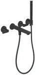 hansgrohe Axor Citterio C Wannen-3-Loch-Armatur 49481670 cubic cut, mattschwarz,