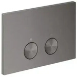 hansgrohe Bet&auml;tigungsplatte 42530340 f&uuml;r 2-Mengen-Sp&uuml;lung, Metall, brushed black
