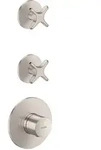 hansgrohe AXOR One Thermostatmodul 48712800 Unterputz, 2 Verbraucher, mit Kreuzgriff,