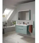 Duravit D-Code M&ouml;belwaschtisch 23991000002 1000x480mm, mit &Uuml;berlauf, Hahnloch,