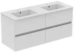 Ideal Standard Eurovit Plus M&ouml;belwaschtisch-Paket R0577WG Hochglanz wei&szlig; lackiert,