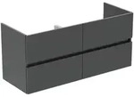 Ideal Standard Eurovit Plus M&ouml;belwaschtisch-Paket R0577TI Grau gl&auml;nzend lackiert,