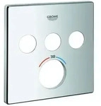 Grohe SmartControl Rosette f&uuml;r 49042000 Unterputz-Thermostat eckig, mit 3