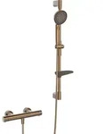 Hansa HANSAPRISMA Duschsystem 4813042181 mit Thermostat, Wandmontage, 770mm, Bronze