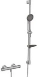 Hansa HANSAPRISMA Duschsystem 4813043180 mit Thermostat, Wandmontage, 970mm, Stahl