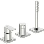Hansa Hansastela Fertigmontageset 57319473 chrom, Dreiloch-Wannenf&uuml;ll- und