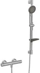Hansa HANSAPRISMA Duschsystem 4813042180 mit Thermostat, Wandmontage, 770mm, Stahl