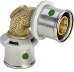 Viega Sanfix-P Winkelkupplung 566234 40 mm, 90Grad, mit SC-Contur, Rotguss