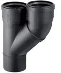 Geberit Silent PP Parallelabzweig 390557141 DN 110/110, 45Grad, schalloptimiert