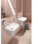 Duravit D-Code Waschtisch 2398600000 Rund, Wei&szlig; Hochglanz, 600x460 mm, mit