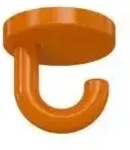 Hewi 477 Unterkopf-Haken 477.90.01524 50mm, orange