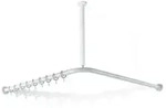 Hewi 801 Vorhangstange 801.34.10097 1000 x 1000 mm, 20 Vorhangringe, lichtgrau