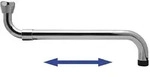 ASW Auslauf 802348 3/4" x 280-480 mm, Messing verchromt, ausziehbar, flach...