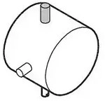 hansgrohe Griff Axor Starck f&uuml;r Thermostat 10391000 chrom