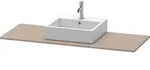 Duravit XSquare Konsole XS060GM4343 140x55cm, mit 1 Ausschnitt, mittig, Basalt...