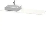 Duravit XSquare Konsole XS060HL8585 160x55cm, mit 1 Ausschnitt, links, wei&szlig;