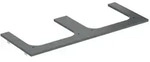 Geberit One Waschtisch-Platte 505165002 120x2x47cm, Ausschnitt zweifach,...