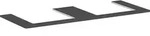 hansgrohe Xelu Q Konsole 54099910 1360 x 550 mm, 2 Ausschnitte 500 x 480 mm,