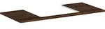 hansgrohe Xelu Q Konsole 54111630 1180 x 550 mm, Ausschnitt 600 x 480 mm, Nussbaum