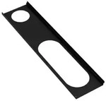 Hewi Ablage 950.13.0019DC 470mm, pulverbeschichtet, schwarz tiefmatt, rechts
