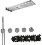 Herzbach MODUL7 PUSH-Thermostat-Set P-MU2 70.703713.1.01 537x165mm Multi 2 Chrom