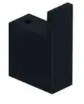 Kludi VELA C Haken 3198439 mattschwarz