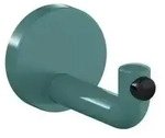 Hewi 477 Wandhaken 477.90.03555 100mm, T&uuml;rpuffer schwarz, aquablau