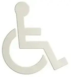 Hewi 801 Symbol Rollstuhl 801.91B03099 135x150x3mm, selbstklebend, matt,...