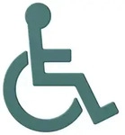 Hewi 801 Symbol Rollstuhl 801.91.03055 aquablau, selbstklebend
