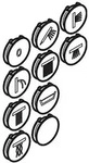 hansgrohe Verbrauchersymbole Rosette chrom 95238000