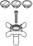hansgrohe Griff Axor Montreux 2-Griff 16291000 Waschtischarmatur warm/kalt chrom