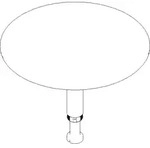 Dornbracht Stopfen 04312003148-06 platin matt, f&uuml;r 35225/221/22097090