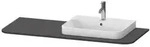 Duravit Happy D.2 Waschtisch-Konsole HP031KR8080 130 x 55 cm, mit 1 Ausschnitt,