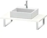 Duravit L-Cube Konsole LC106C02222 St&auml;rke 3 cm, wei&szlig; hochglanz, f&uuml;r...