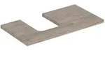 Geberit One Waschtisch-Platte 505293006 90 x 3 x 47 cm, Nussbaum hickory/Melamin